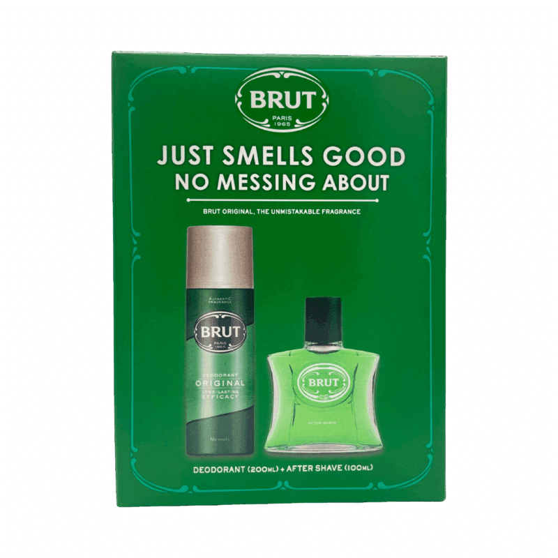 Brut gift set front box