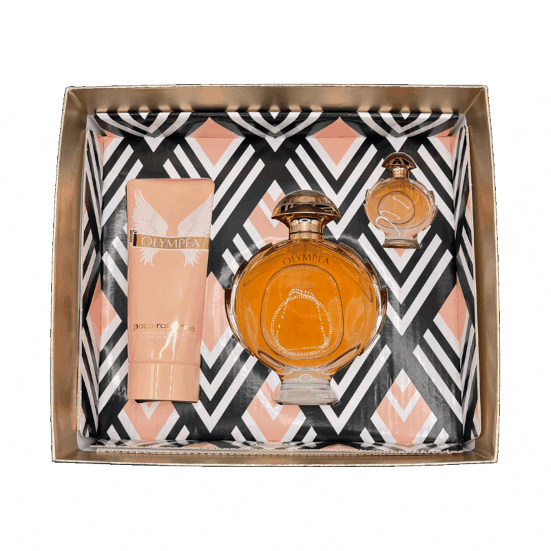 Paco Rabanne olympea fragrance gift box contents
