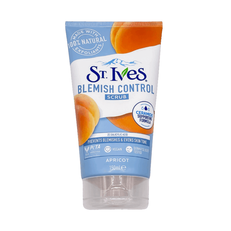 St. ives blemish control apricot face scrub front