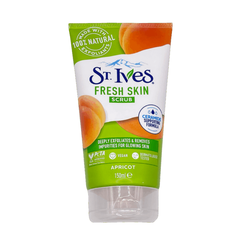 St ives fresh skin apricot face scrub 150ml front view