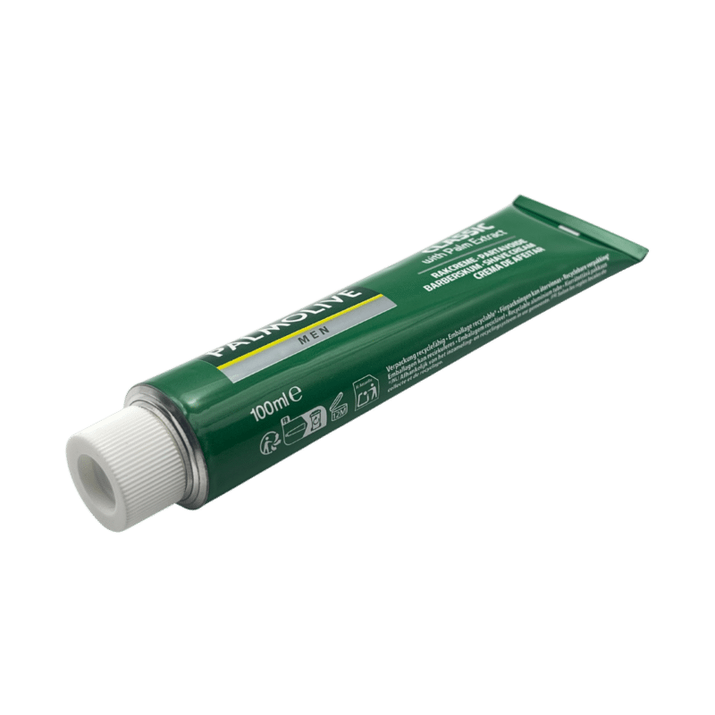 Palmolive classic shaving cream 100ml palm extract angle view