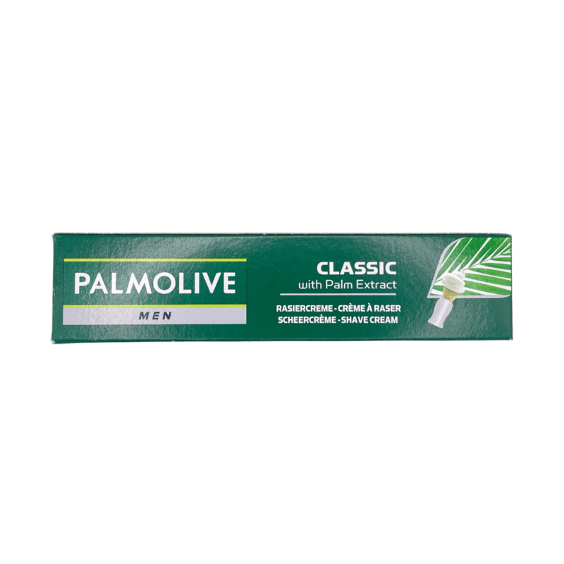 Palmolive classic shaving cream 100ml palm extract box front