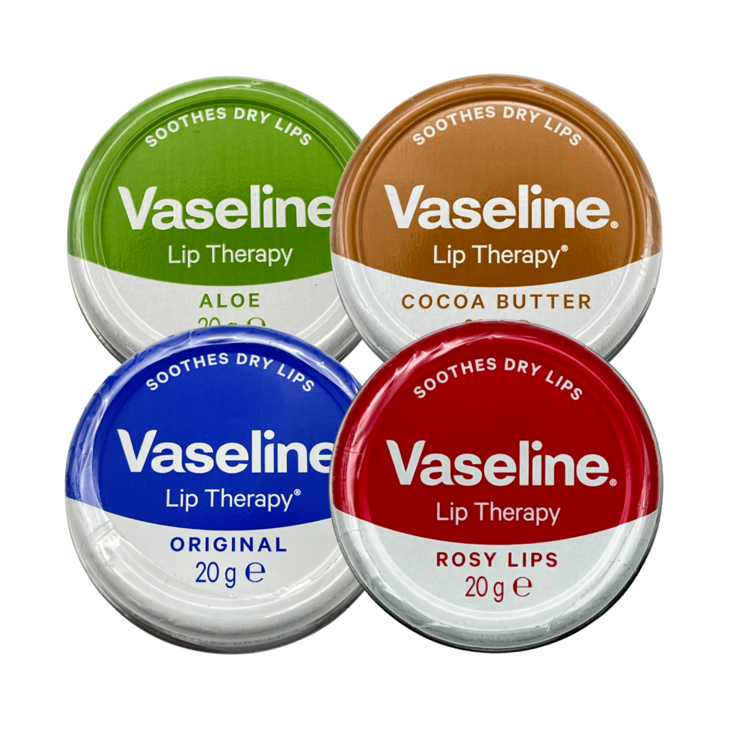 Vaseline lip therapy lip balm tin 20g full range front view