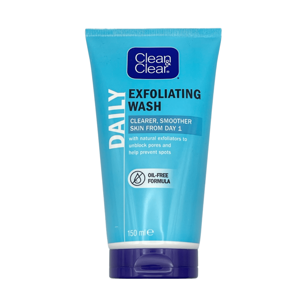 Clean & clear exfoliating daily wash 150ml front