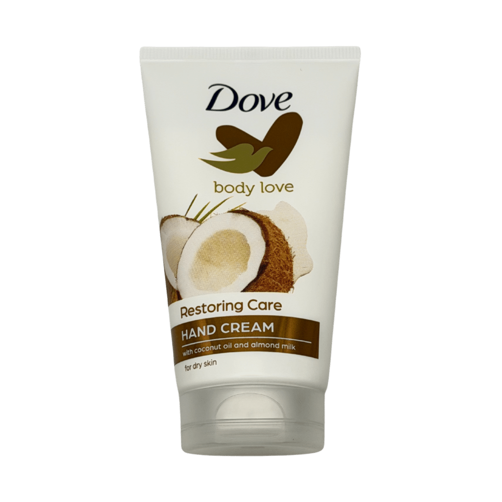 Dove body love restoring care hand cream 75ml front view