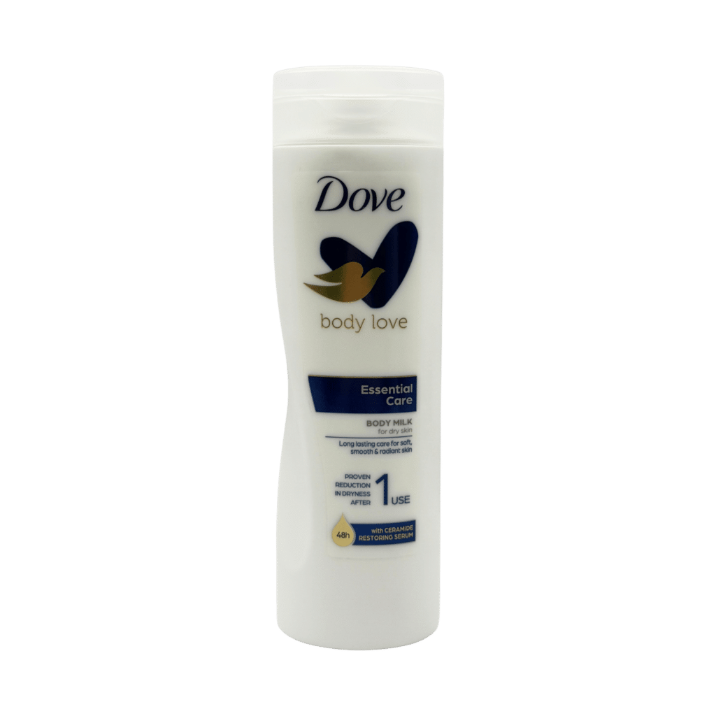 Dove body love essential care body milk 250ml front view