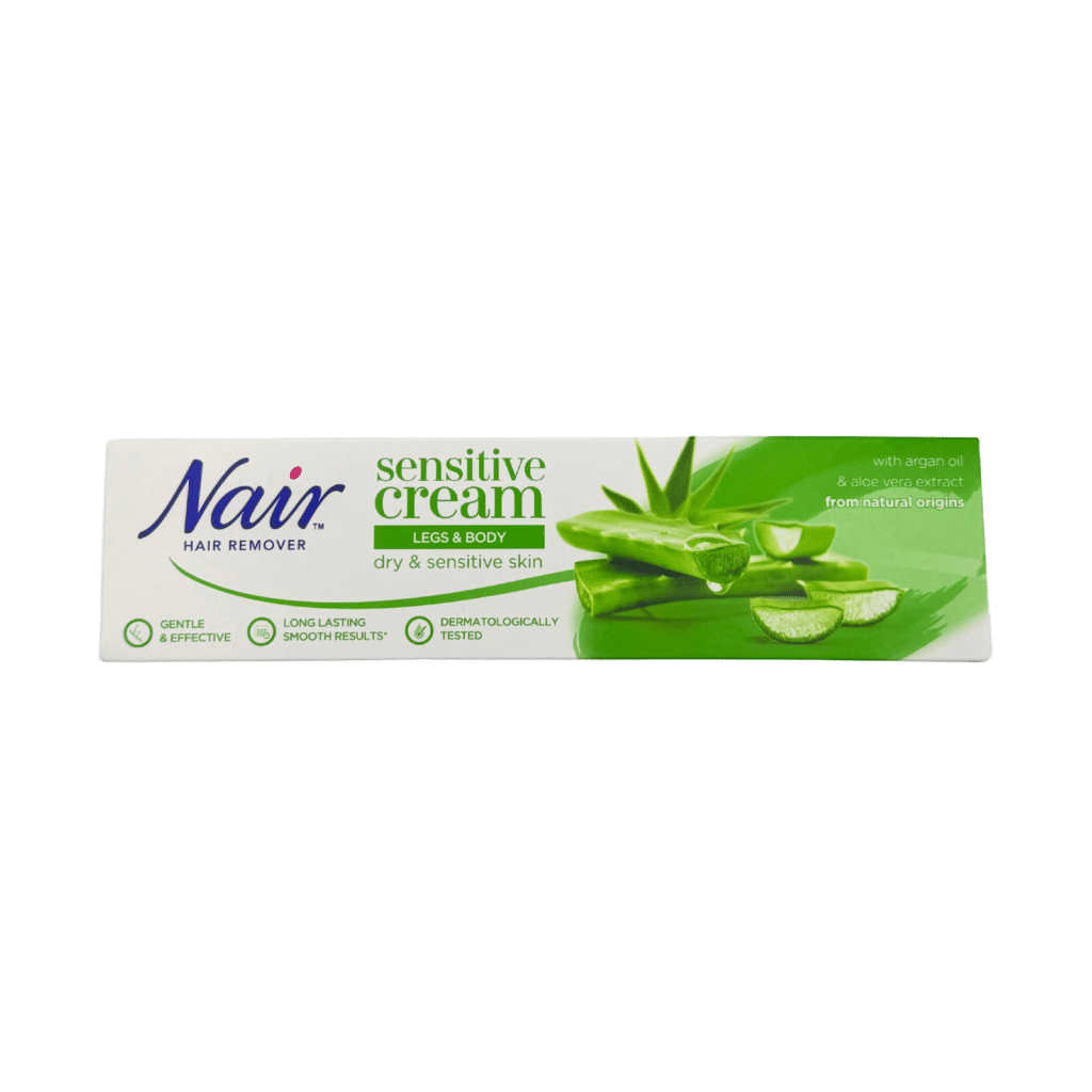 Nair sensitive hair removal cream 100ml front view