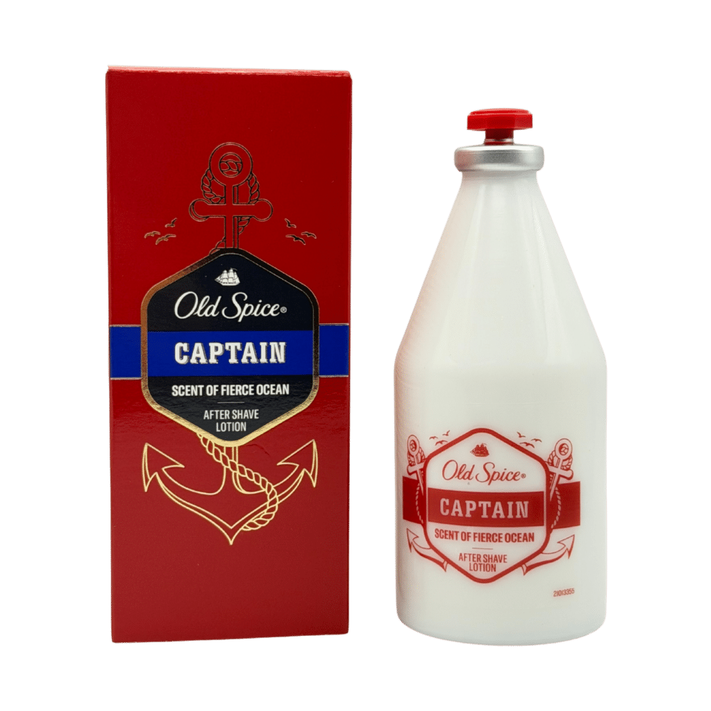 Old Spice Captain After Shave Lotion 100ml box and bottle