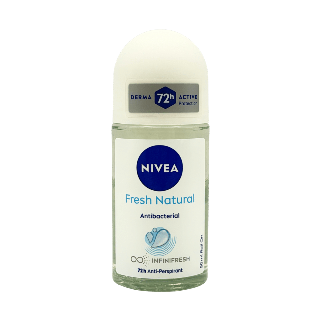 nivea fresh natural anti-perspirant roll on 50ml front view