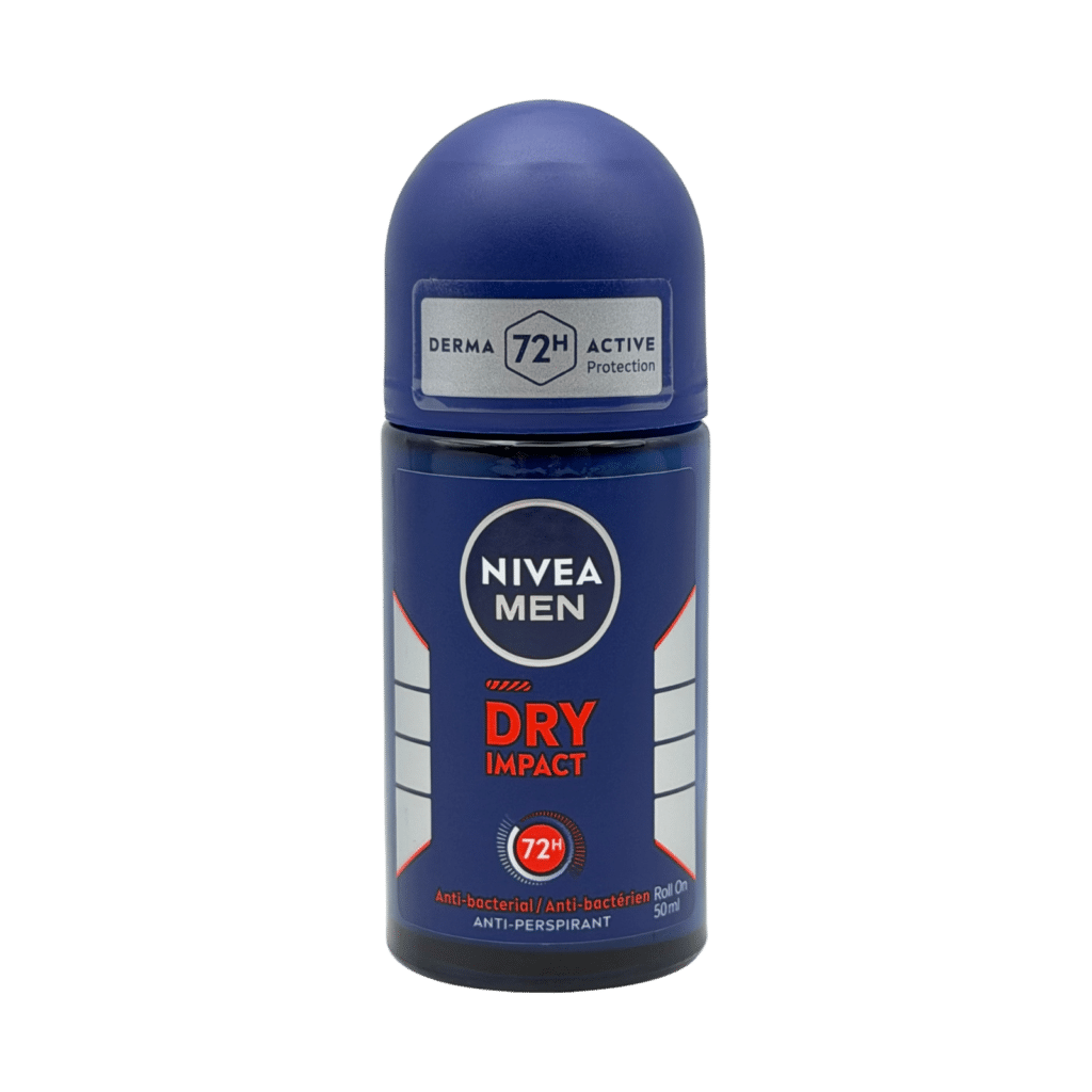 Nivea men dry impact 72h anti-perspirant roll on 50ml front view