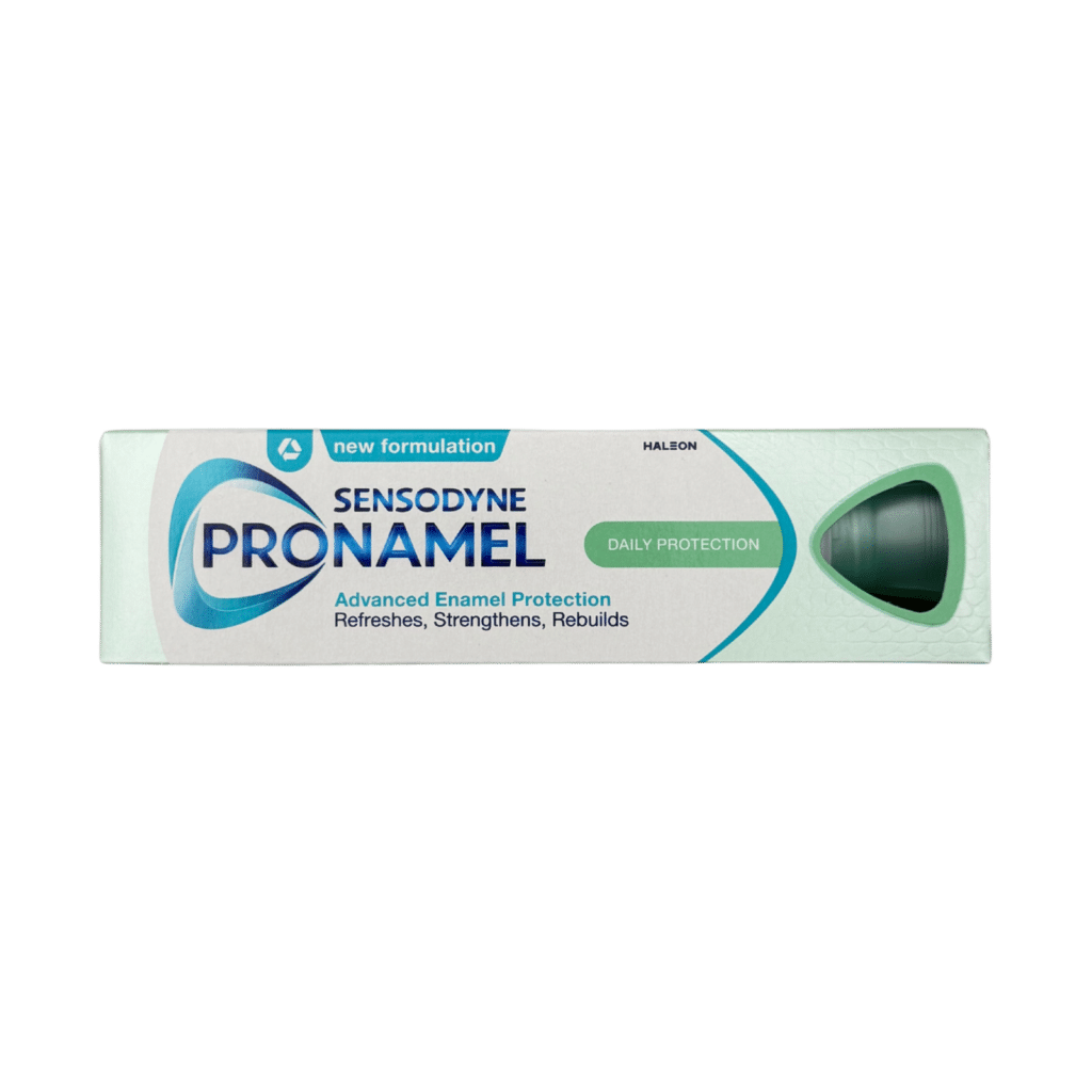 Sensodyne pronamel daily protection toothpaste front view
