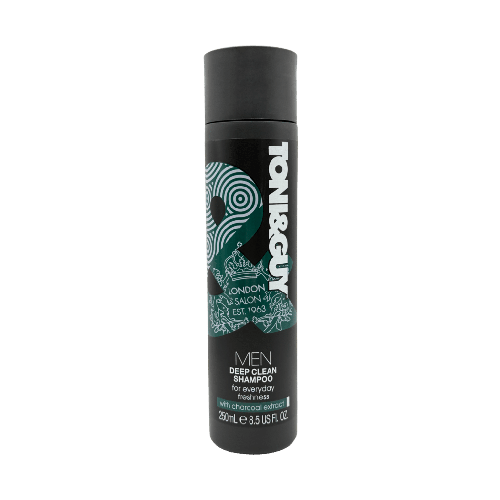 Toni&guy men deep clean shampoo 250ml front view