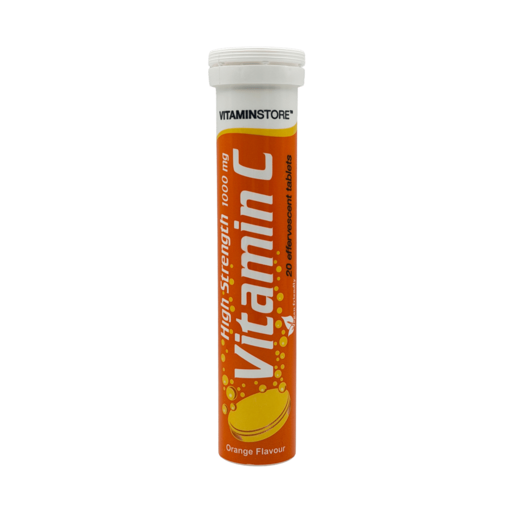 Vitamin Store high strength vitamin c 1000mg orange effervescent tablets front view