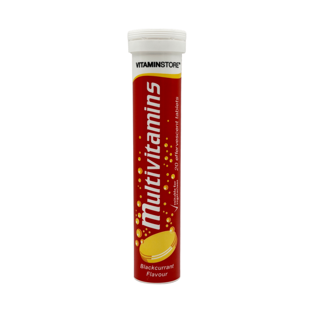 Vitamin store multivitamins blackcurrant effervescent tablets front view
