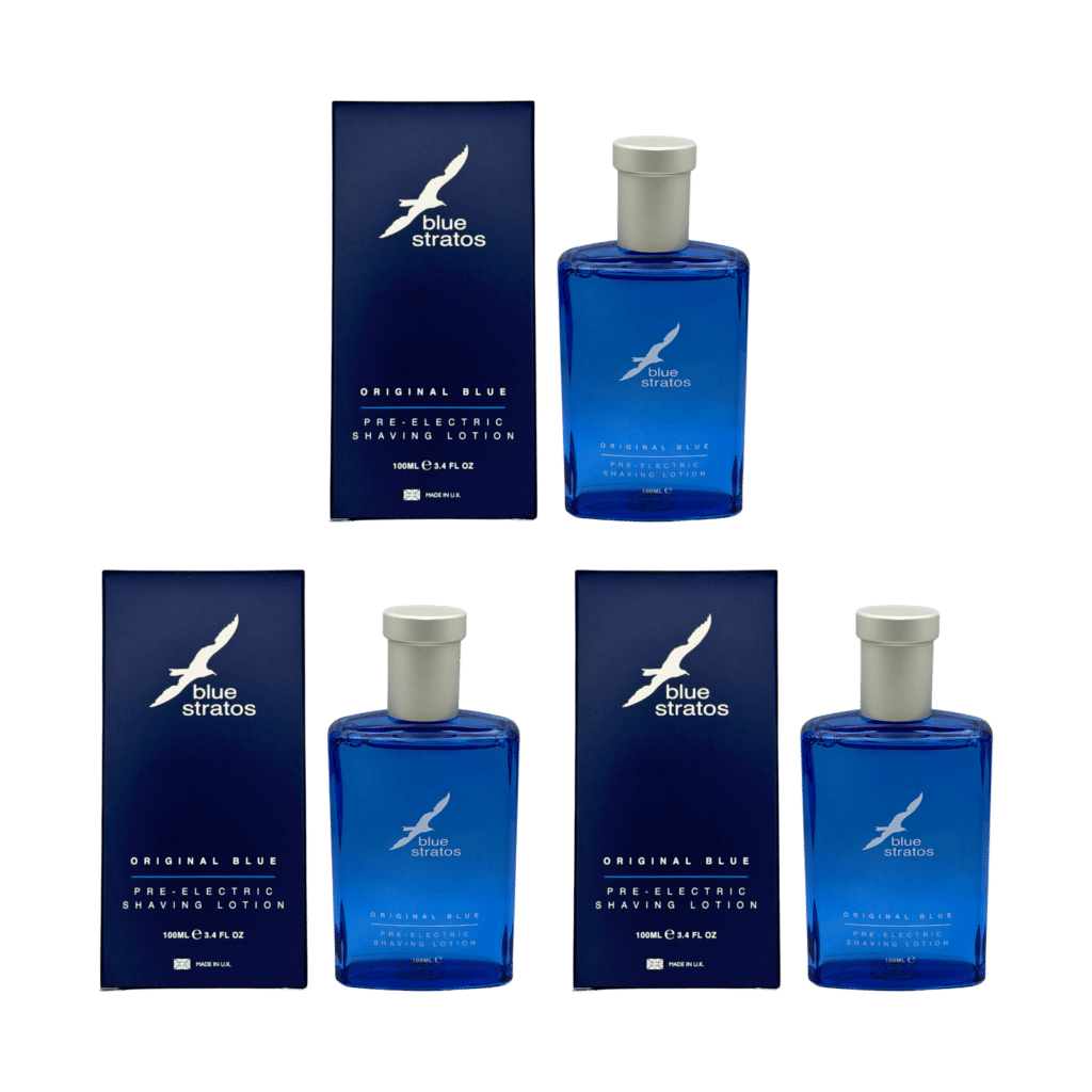 Blue Stratos Original Blue Pre-Electric Shaving Lotion 100ml - 3 Pack