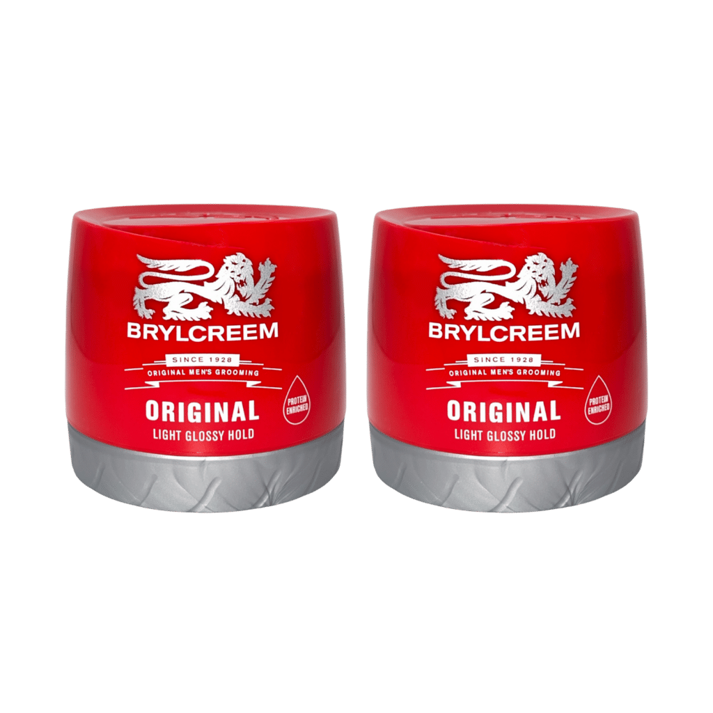 Brylcreem Original Hair Styling Cream Light Glossy Hold 150ml - 2 Pack