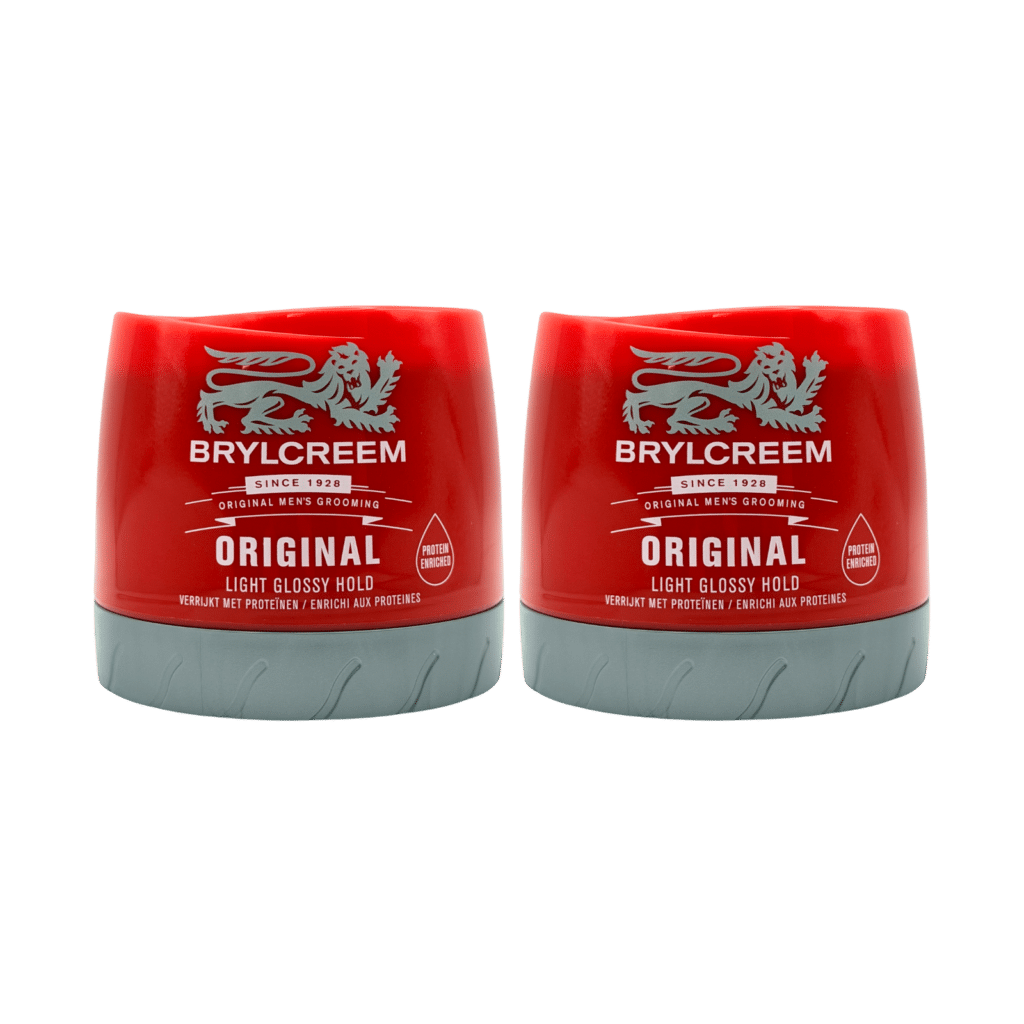 Brylcreem Original Hair Styling Cream Light Glossy Hold 250ml - 2 Pack