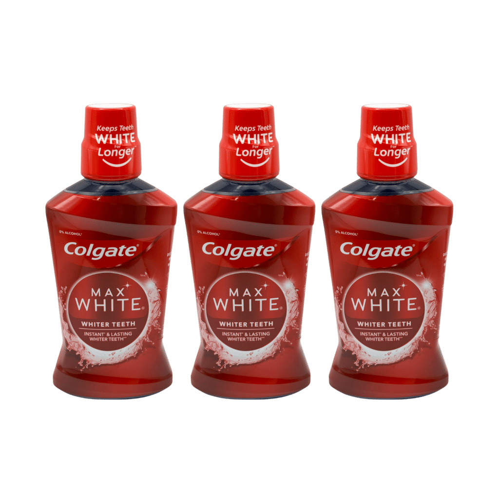 Colgate Max White Expert Whitening Mouthwash 500ml - 3 Pack