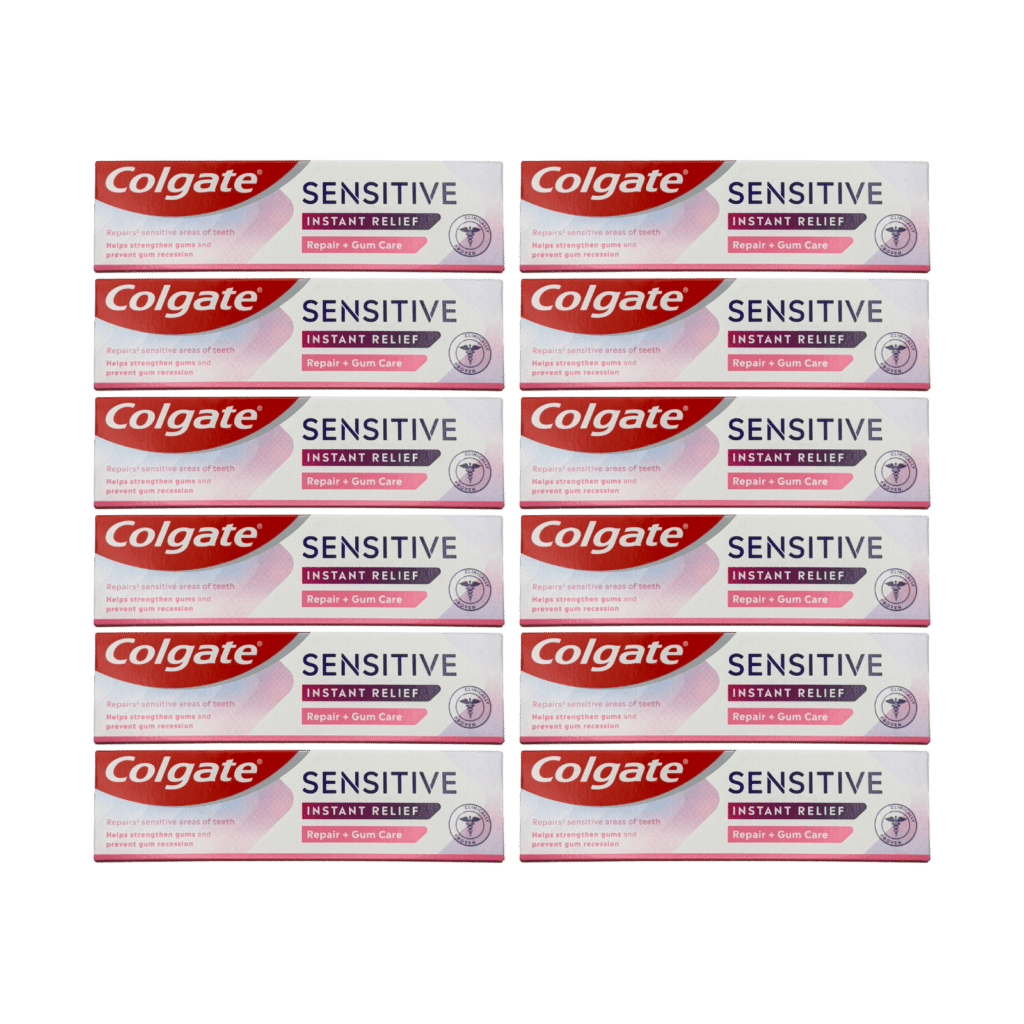 Colgate Sensitive Instant Relief Repair + Gum Care Toothpaste 75ml - 12 Pack