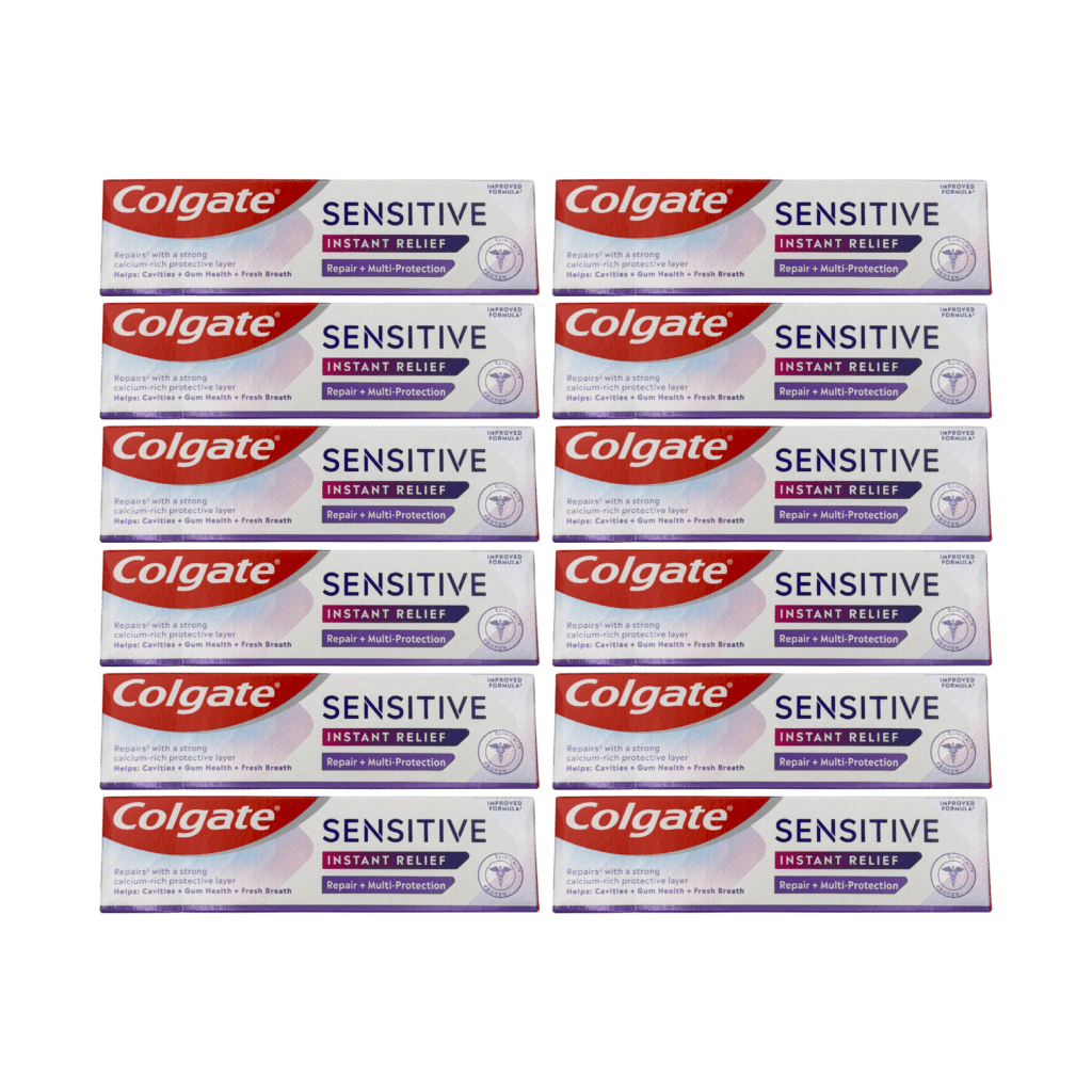 Colgate Sensitive Instant Relief Repair + Multi-Protection Toothpaste 75ml - 12 Pack