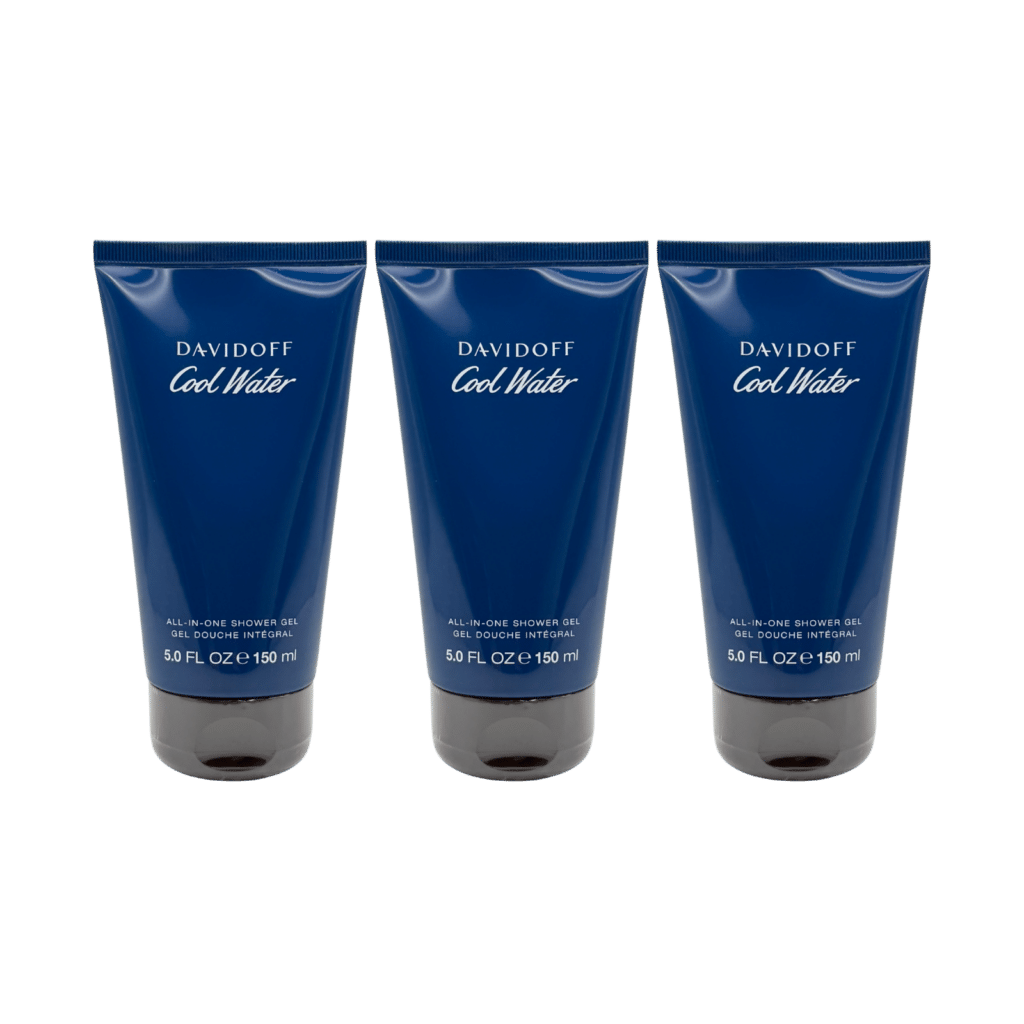 Davidoff Cool Water All-In-One Shower Gel 150ml - 3 Pack