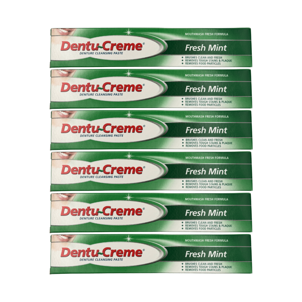 Dentu-Creme Denture Cleansing Paste Fresh Mint 75ml - 6 Pack