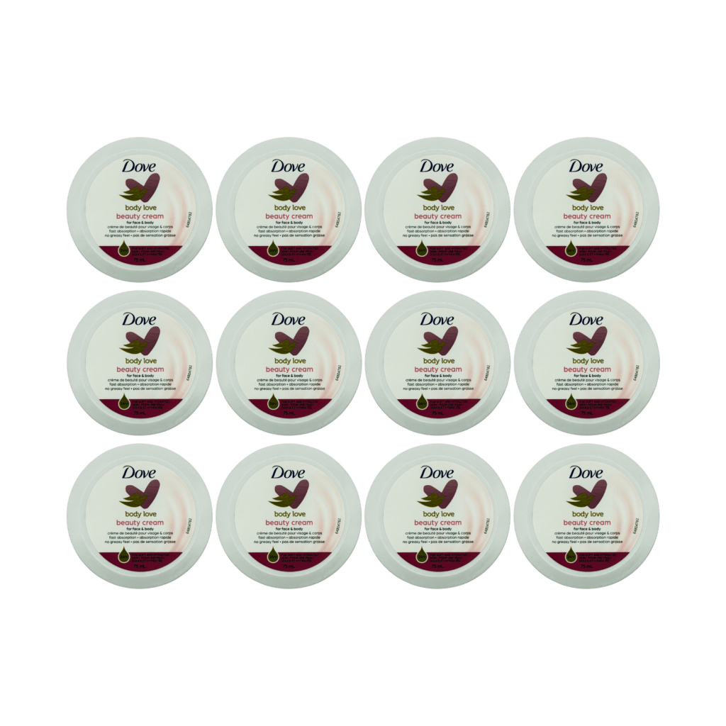 Dove Body Love Beauty Cream 75ml - 12 Pack
