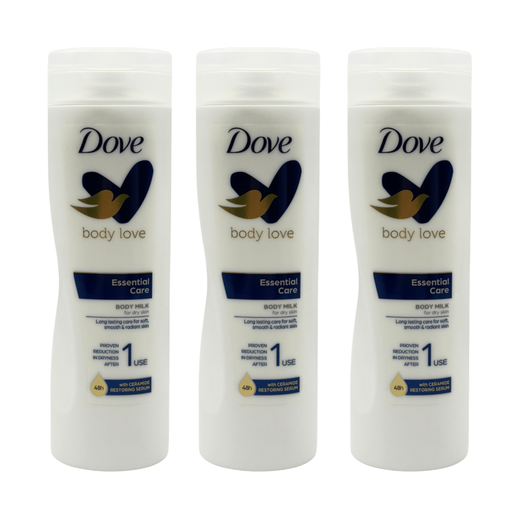 Dove Body Love Essential Care Body Milk 250ml - 3 Pack