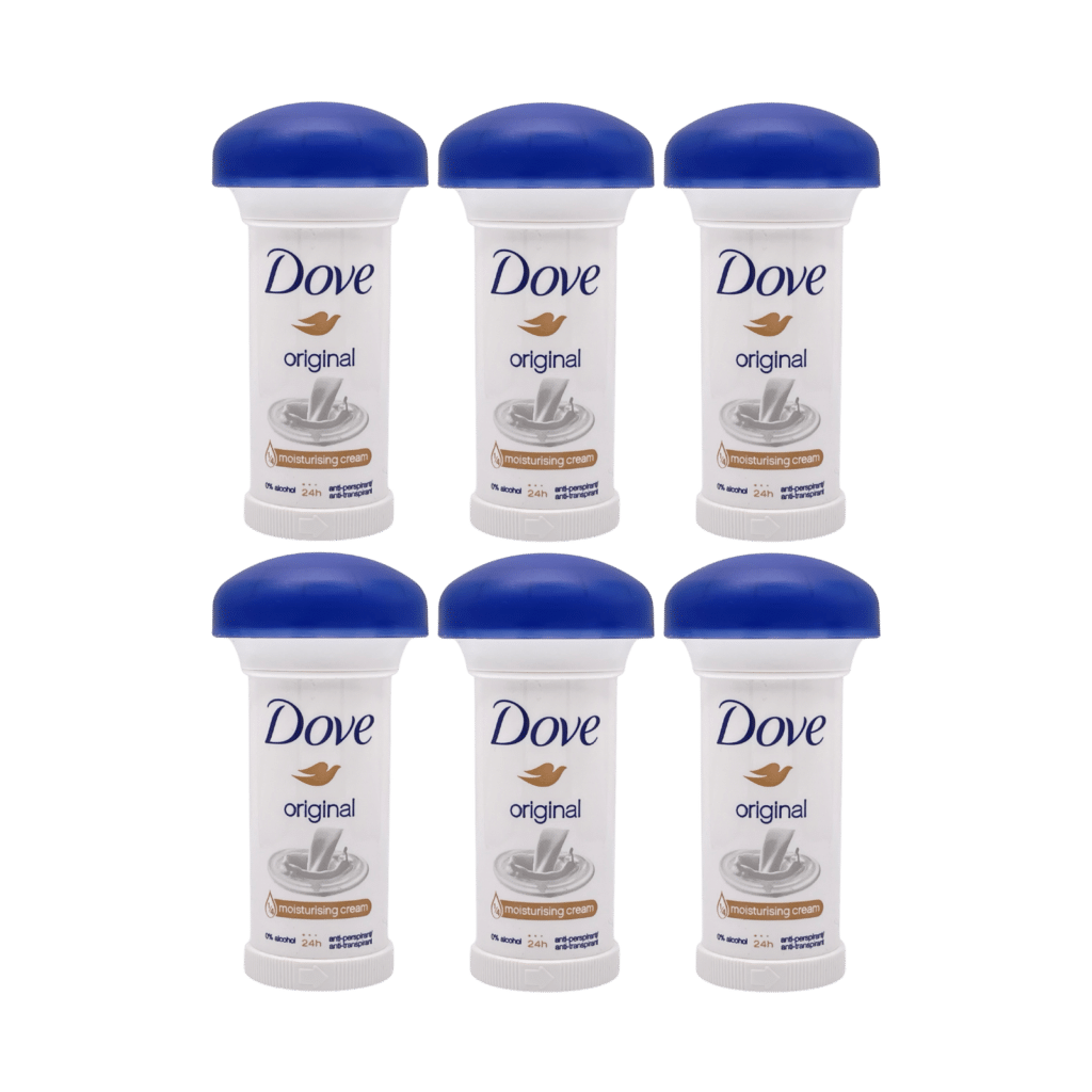 Dove Original Anti-Perspirant Moisturising Cream 50ml - 6 Pack