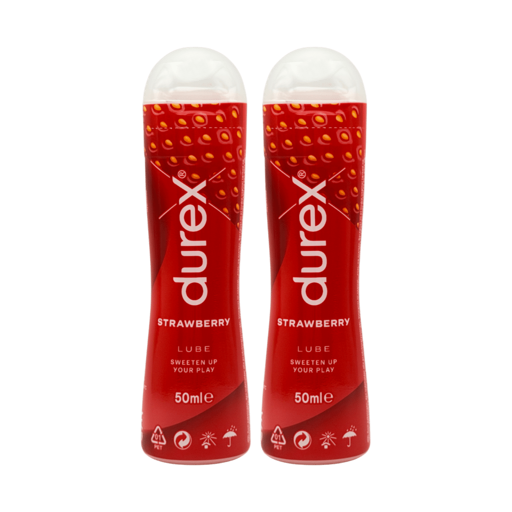 Durex Strawberry Flavoured Lubricant 50ml - 2 Pack