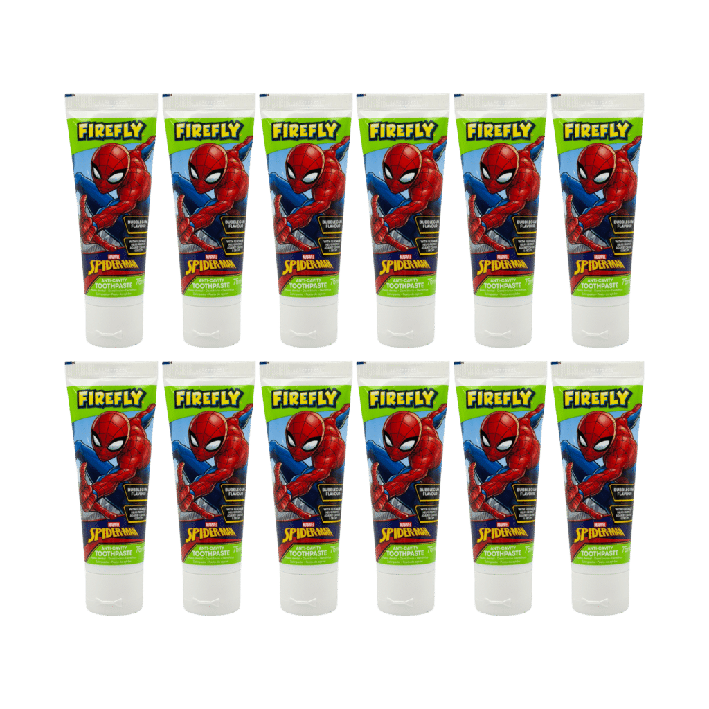 Firefly Spider-Man Bubblegum Children’s Toothpaste 75ml - 12 Pack