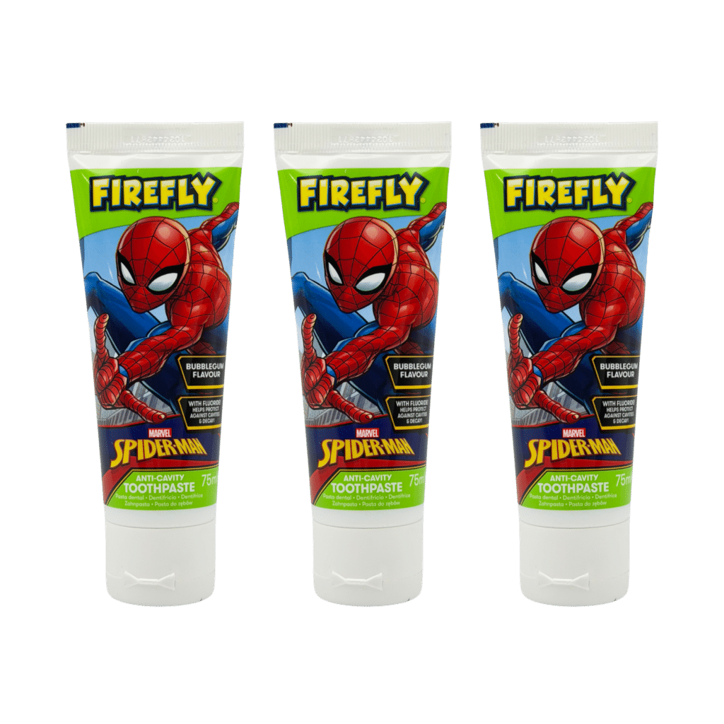 Firefly Spider-Man Bubblegum Children’s Toothpaste 75ml - 3 Pack
