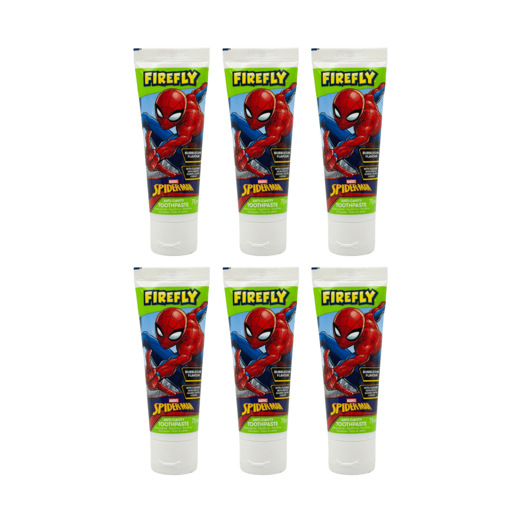 Firefly Spider-Man Bubblegum Children’s Toothpaste 75ml - 6 Pack