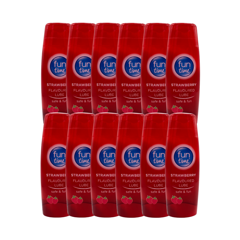 Fun Time Strawberry Lubricant Gel 75ml - 12 Pack