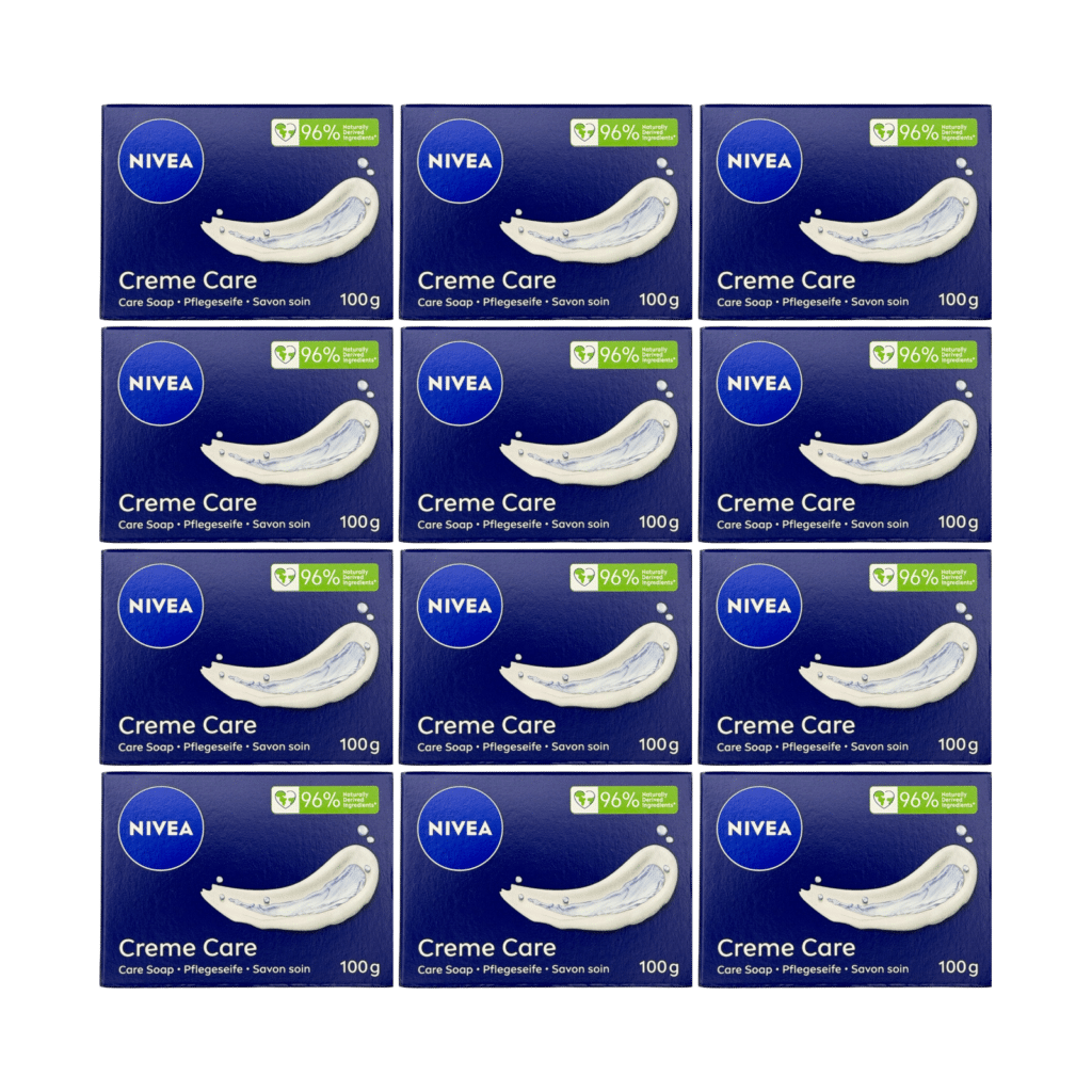 NIVEA Creme Care Soap Bar 100g - 12 Pack