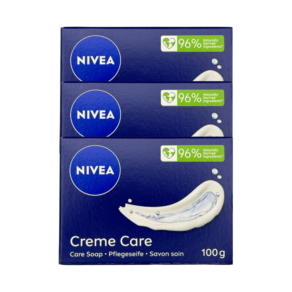 NIVEA Creme Care Soap Bar 100g - 3 Pack