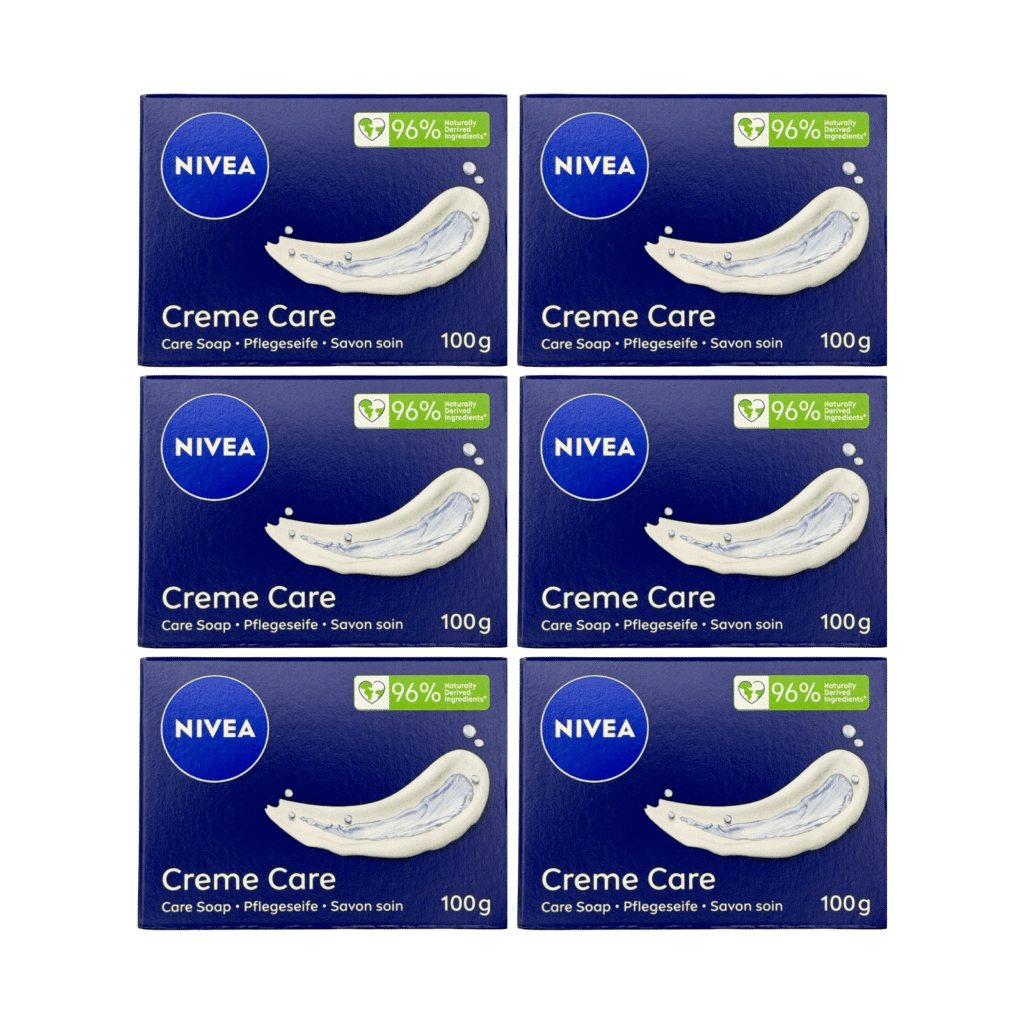 NIVEA Creme Care Soap Bar 100g - 6 Pack