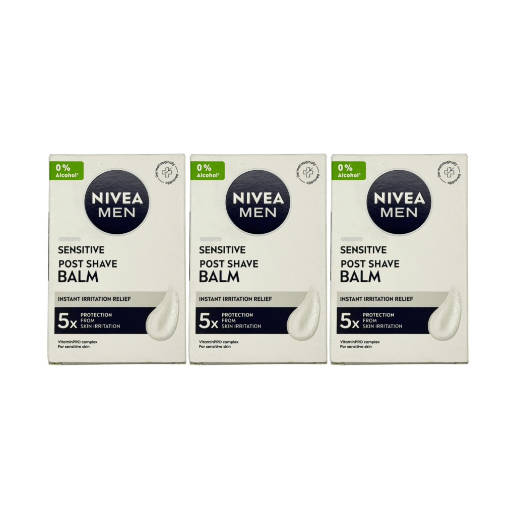 NIVEA MEN Sensitive Post Shave Balm 100ml - 3 Pack