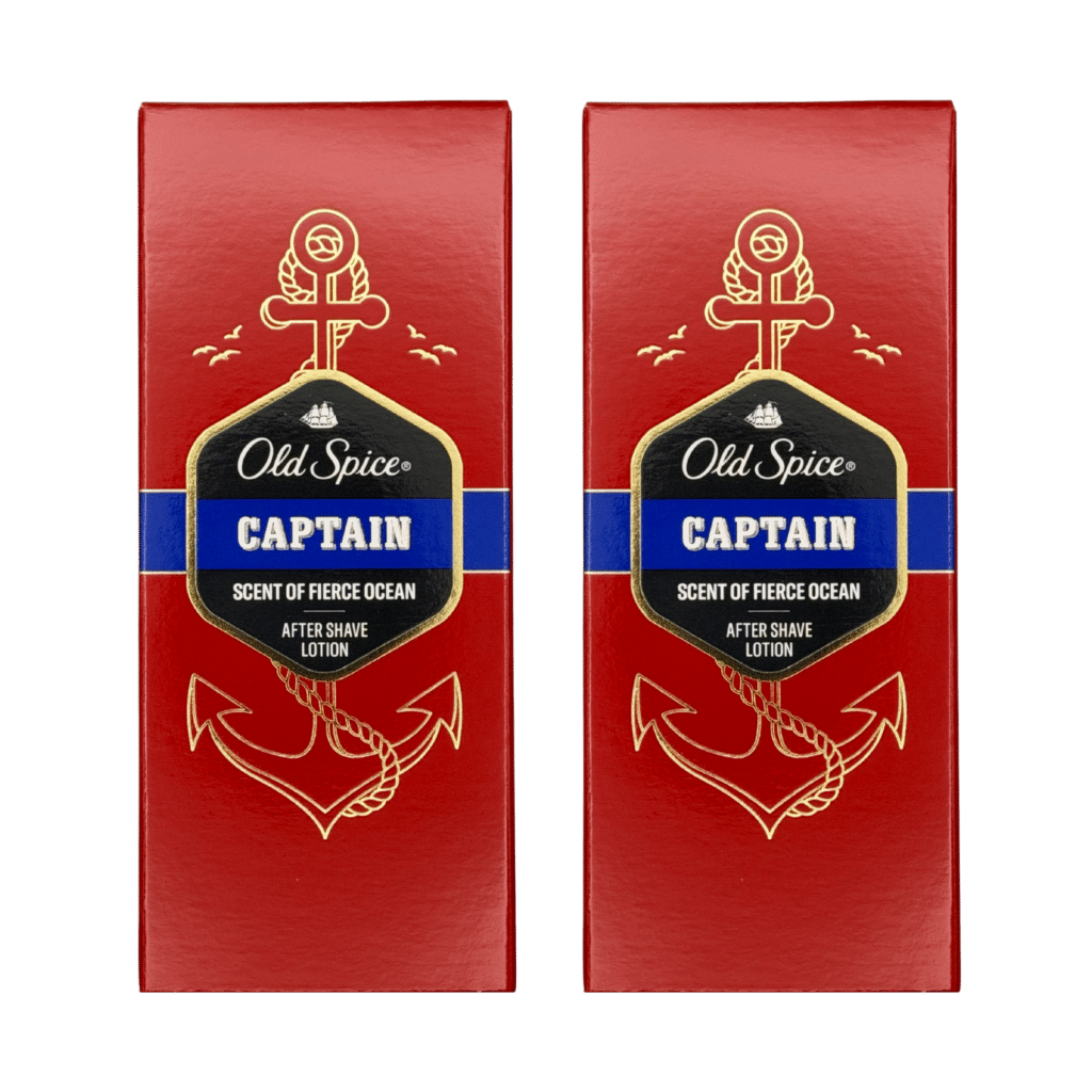 Old Spice Captain After Shave Lotion 100ml - 2 Pack