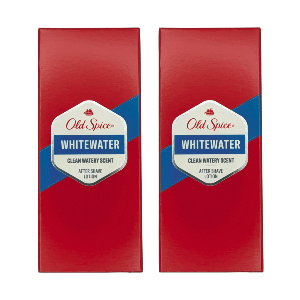 Old Spice Whitewater After Shave Lotion 100ml - 2 Pack