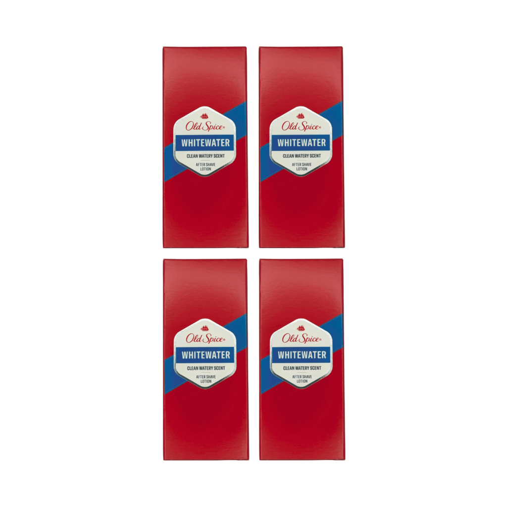 Old Spice Whitewater After Shave Lotion 100ml - 4 Pack