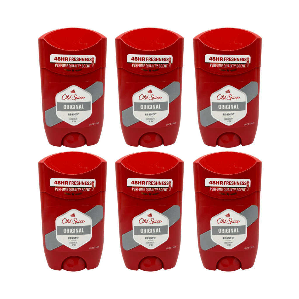 Old Spice Original Deodorant Stick for Men 50ml - 6 Pack