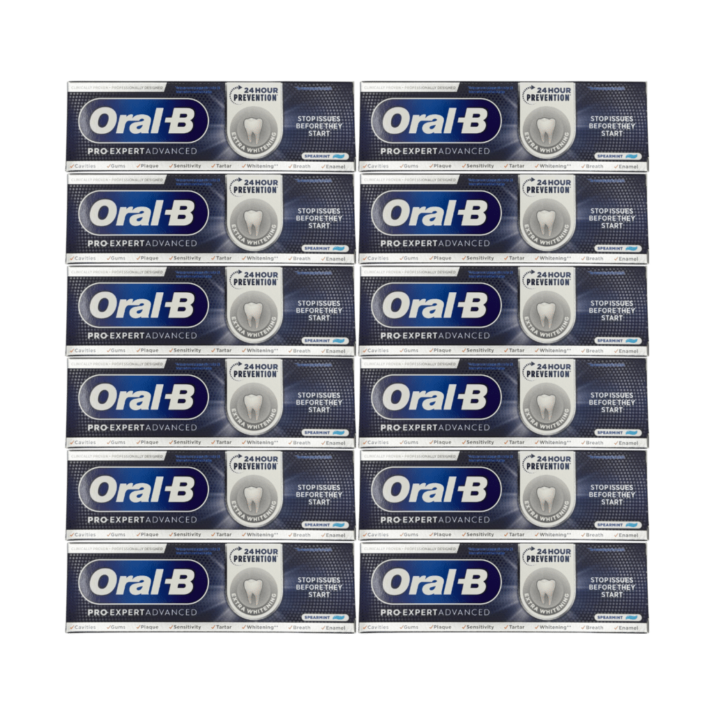 Oral-B Pro-Expert Advanced Extra Whitening Toothpaste 75ml - 12 Pack