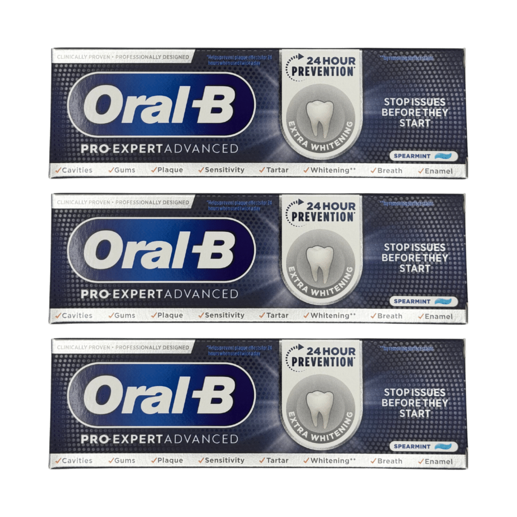 Oral-B Pro-Expert Advanced Extra Whitening Toothpaste 75ml - 3 Pack
