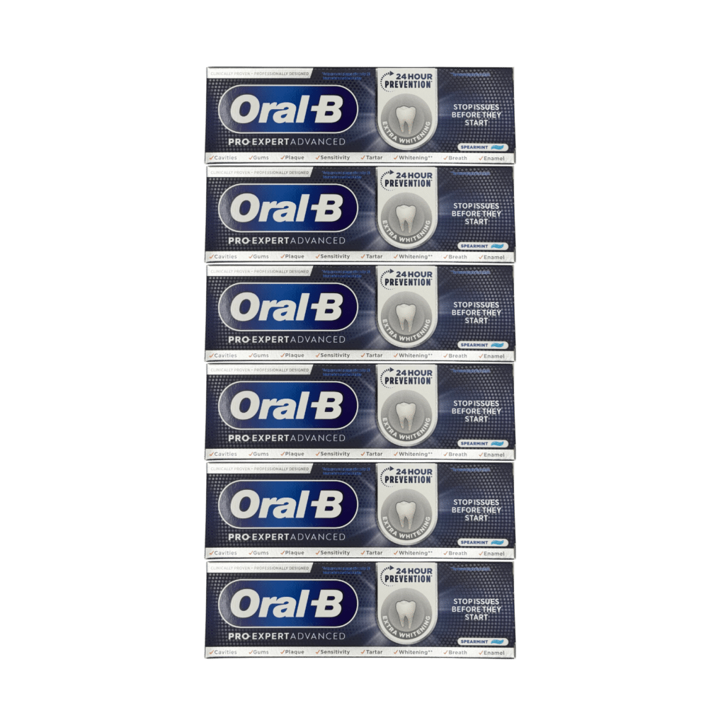 Oral-B Pro-Expert Advanced Extra Whitening Toothpaste 75ml - 6 Pack