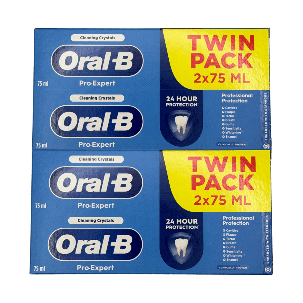 Oral-B Pro-Expert Professional Protection Toothpaste 4x75ml - 2 Twin Packs