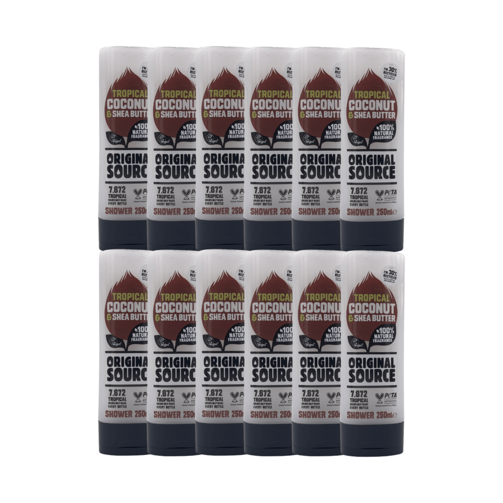 Original Source Tropical Coconut & Shea Butter Shower Gel 250ml - 12 Pack