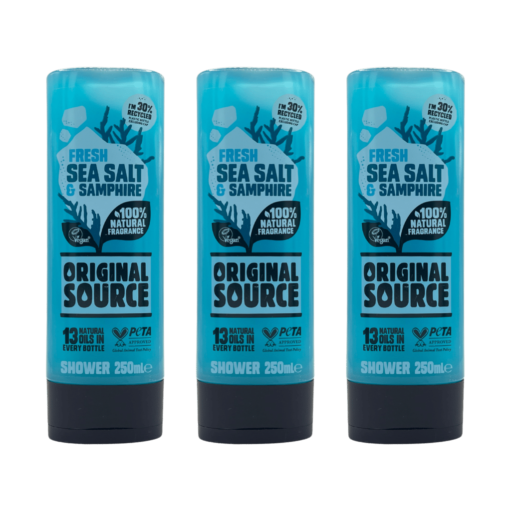 Original Source Fresh Sea Salt & Samphire Shower Gel 250ml - 3 Pack