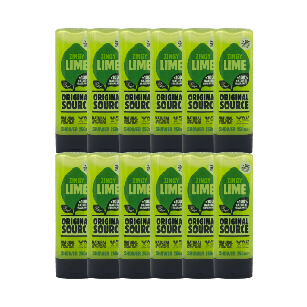 Original Source Zingy Lime Shower Gel 250ml - 12 Pack