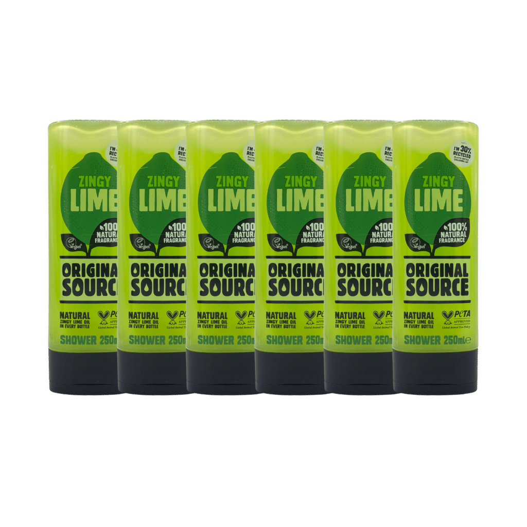 Original Source Zingy Lime Shower Gel 250ml - 6 Pack